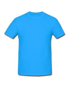 Plain Tshirt-Blue-L